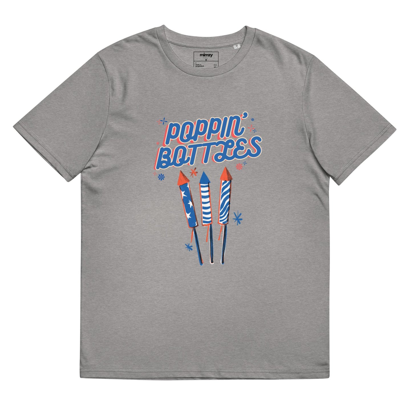 Poppin' Bottles Unisex organic ribbed neck t-shirt