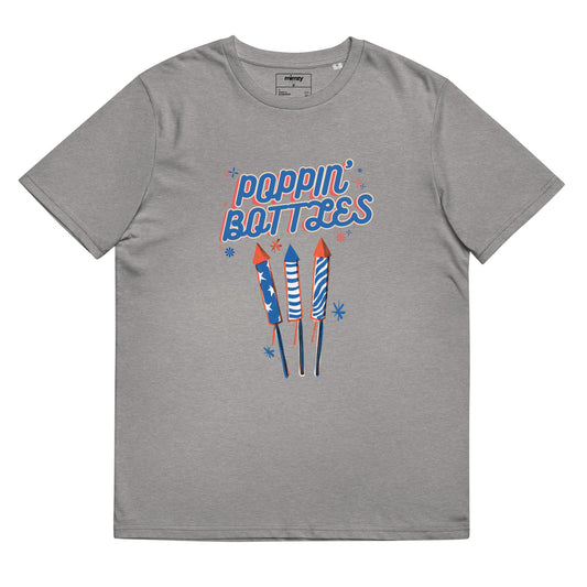 Poppin' Bottles Unisex organic ribbed neck t-shirt