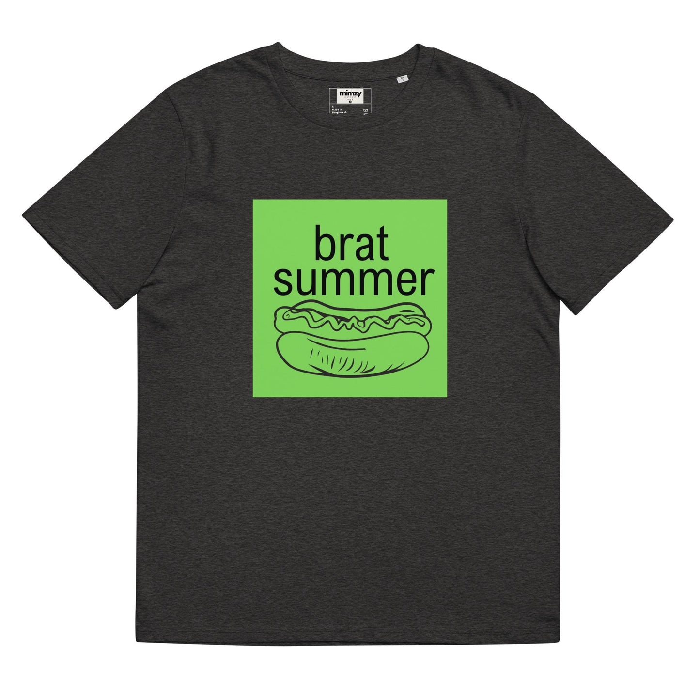 Brat Summer Unisex organic ribbed neck t-shirt