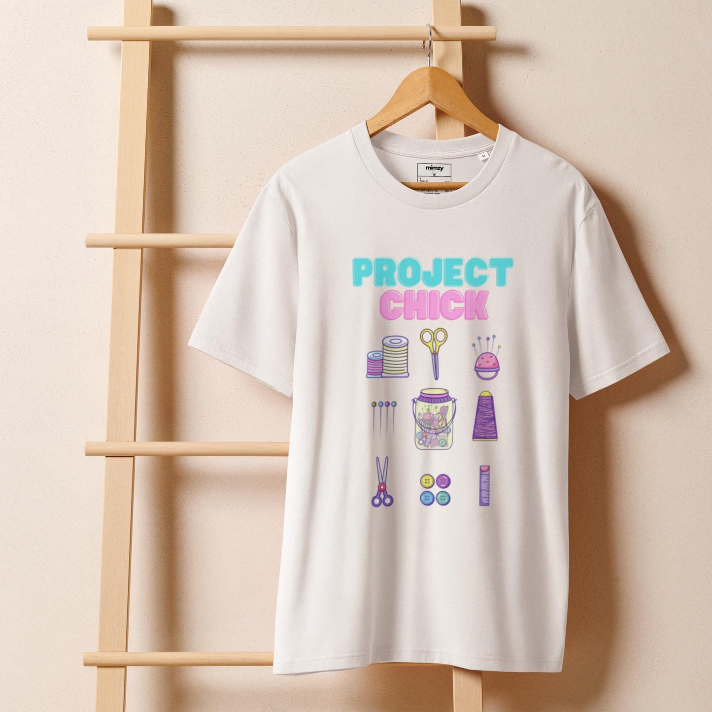 Project Chick Unisex organic ribbed neck t-shirt