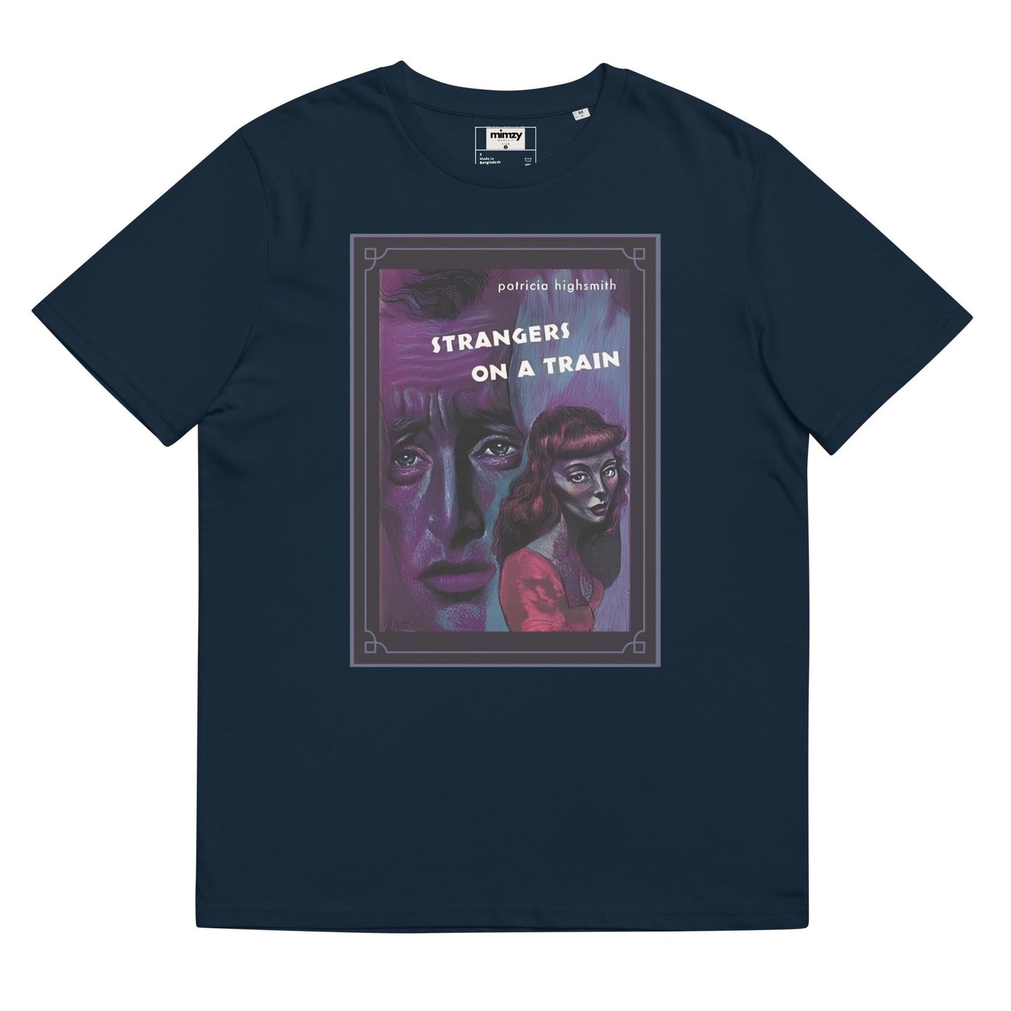 Strangers on a Train Unisex organic ribbed neck t-shirt