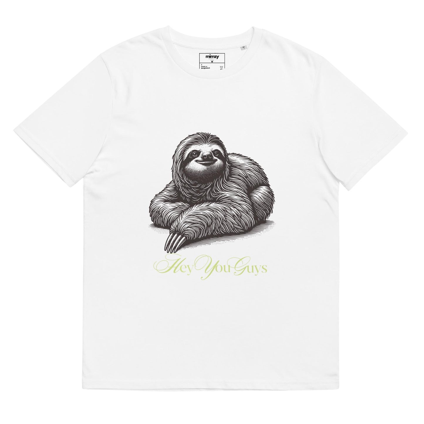 Hey You Guys Unisex organic ribbed neck t-shirt