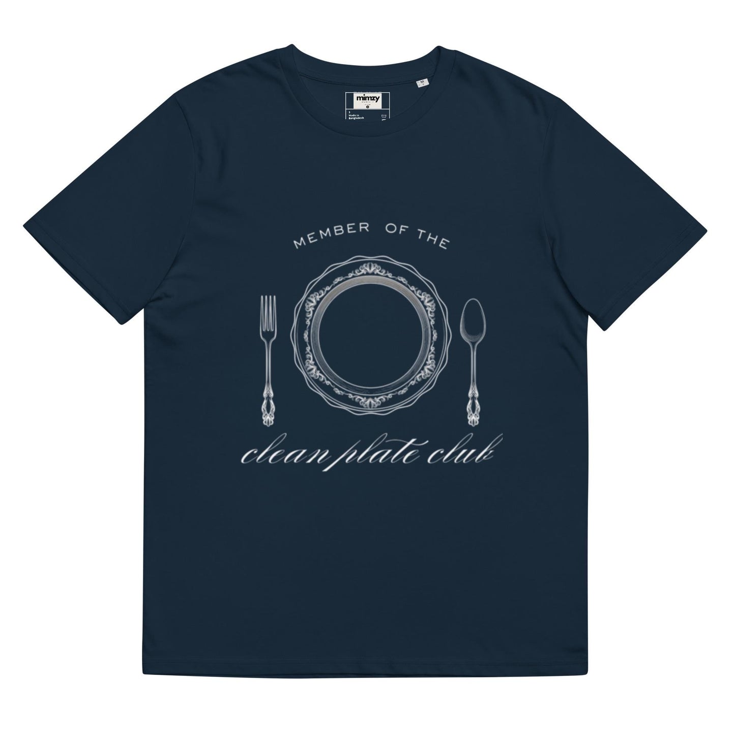 Clean Plate Club Unisex organic ribbed neck t-shirt