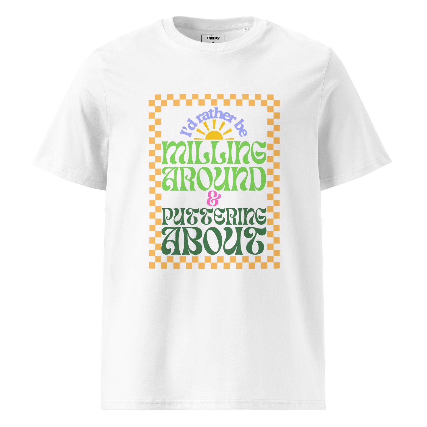 Milling Around Unisex organic ribbed neck t-shirt