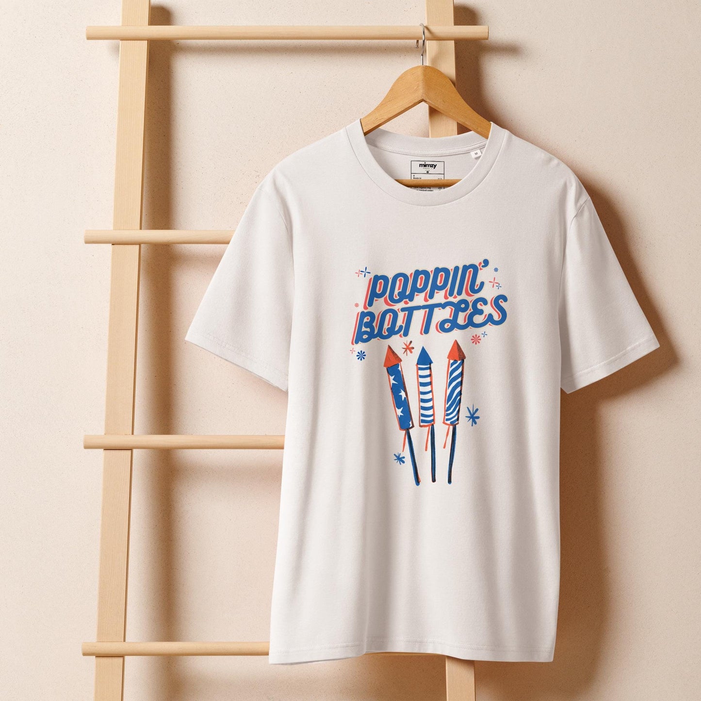 Poppin' Bottles Unisex organic ribbed neck t-shirt