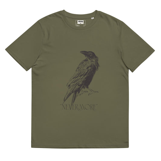 Nevermore Unisex organic ribbed neck t-shirt