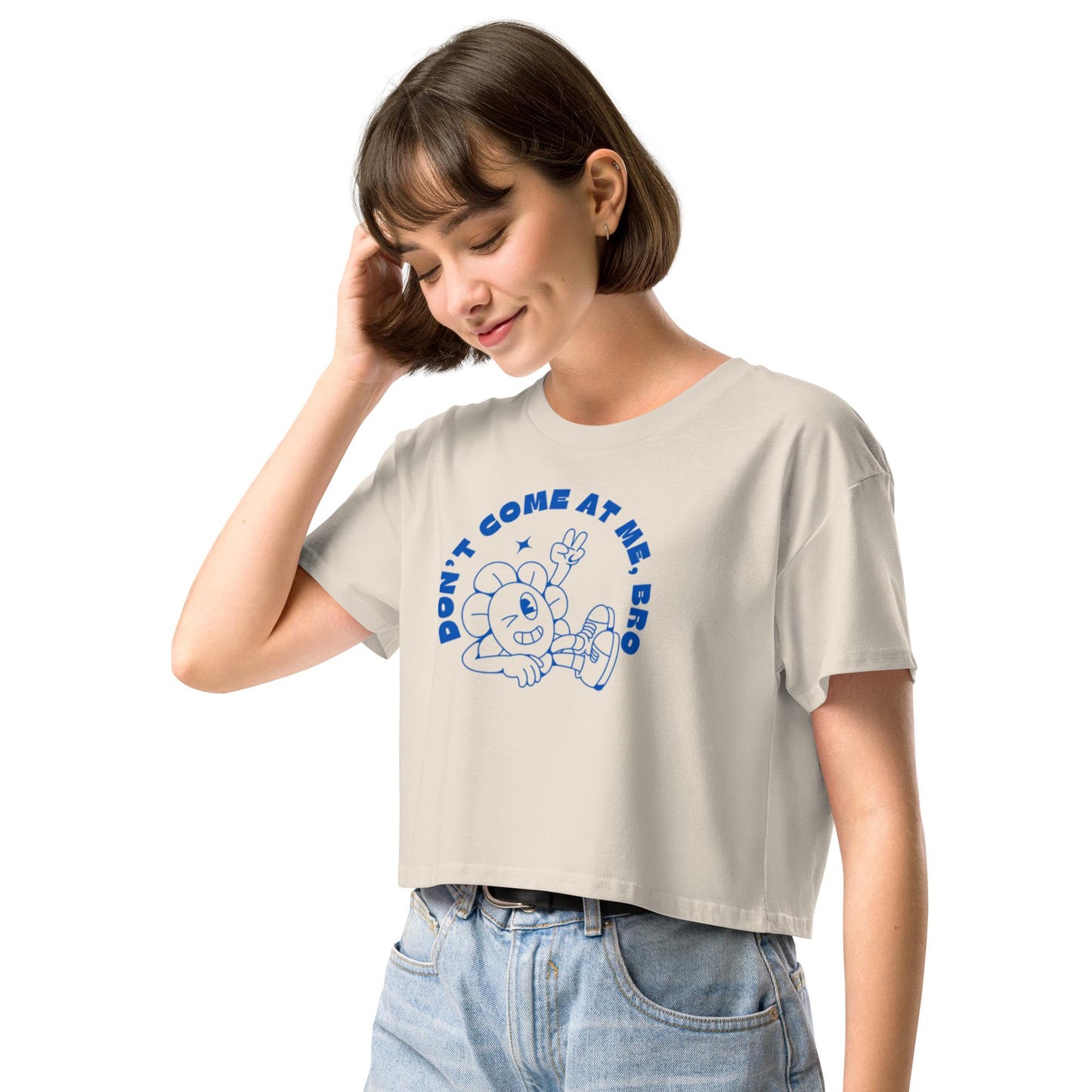 Come at me Bro Women’s crop top