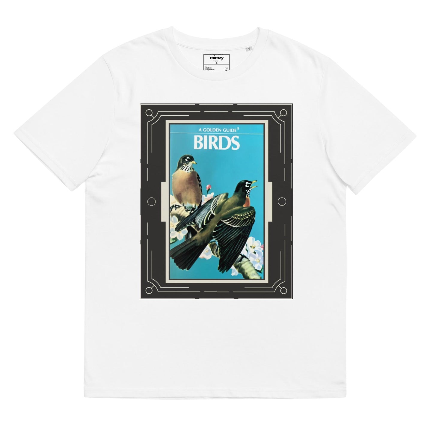 Golden Guide: Birds Unisex organic ribbed neck t-shirt