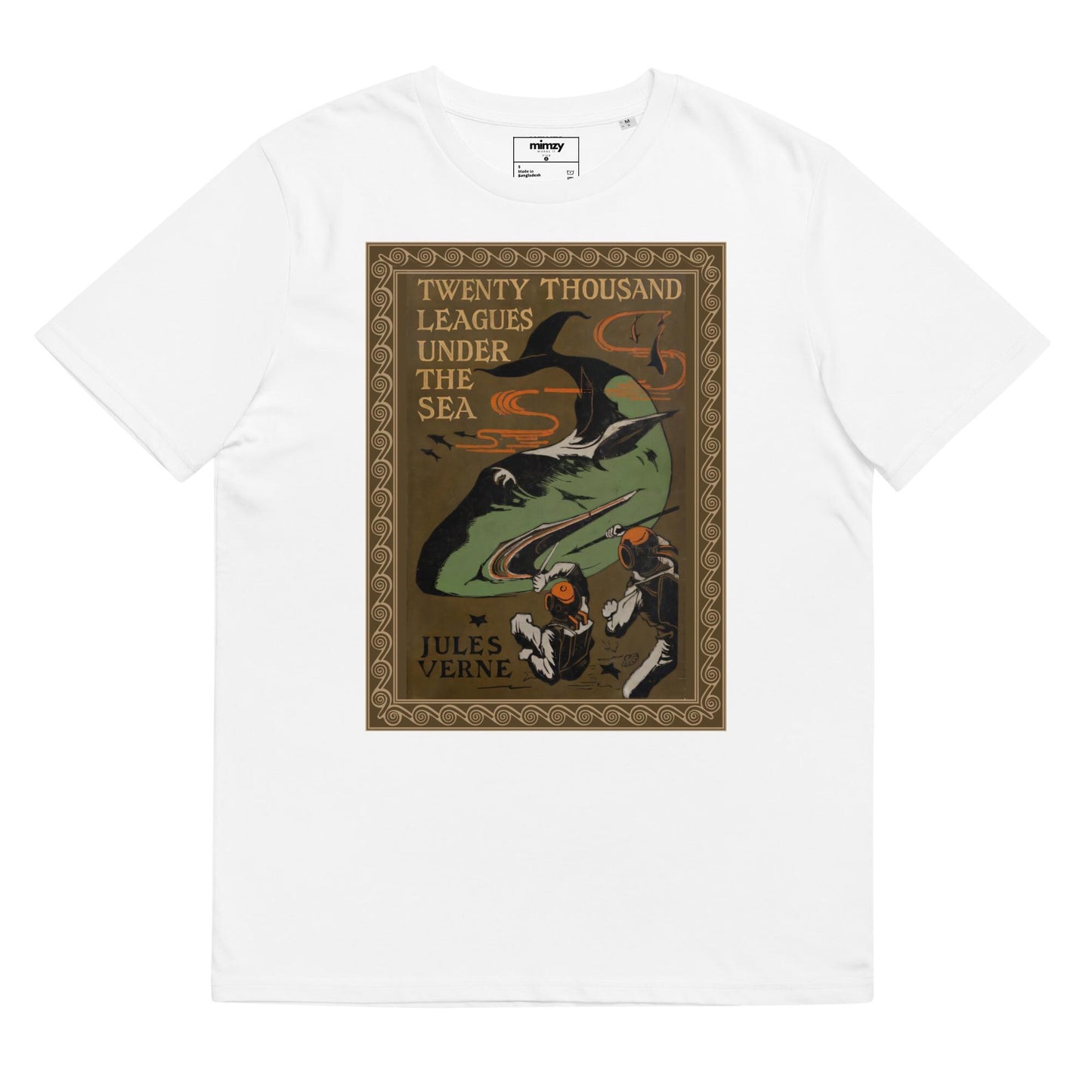 Twenty Thousand Leagues Under the Sea Unisex organic ribbed neck t-shirt