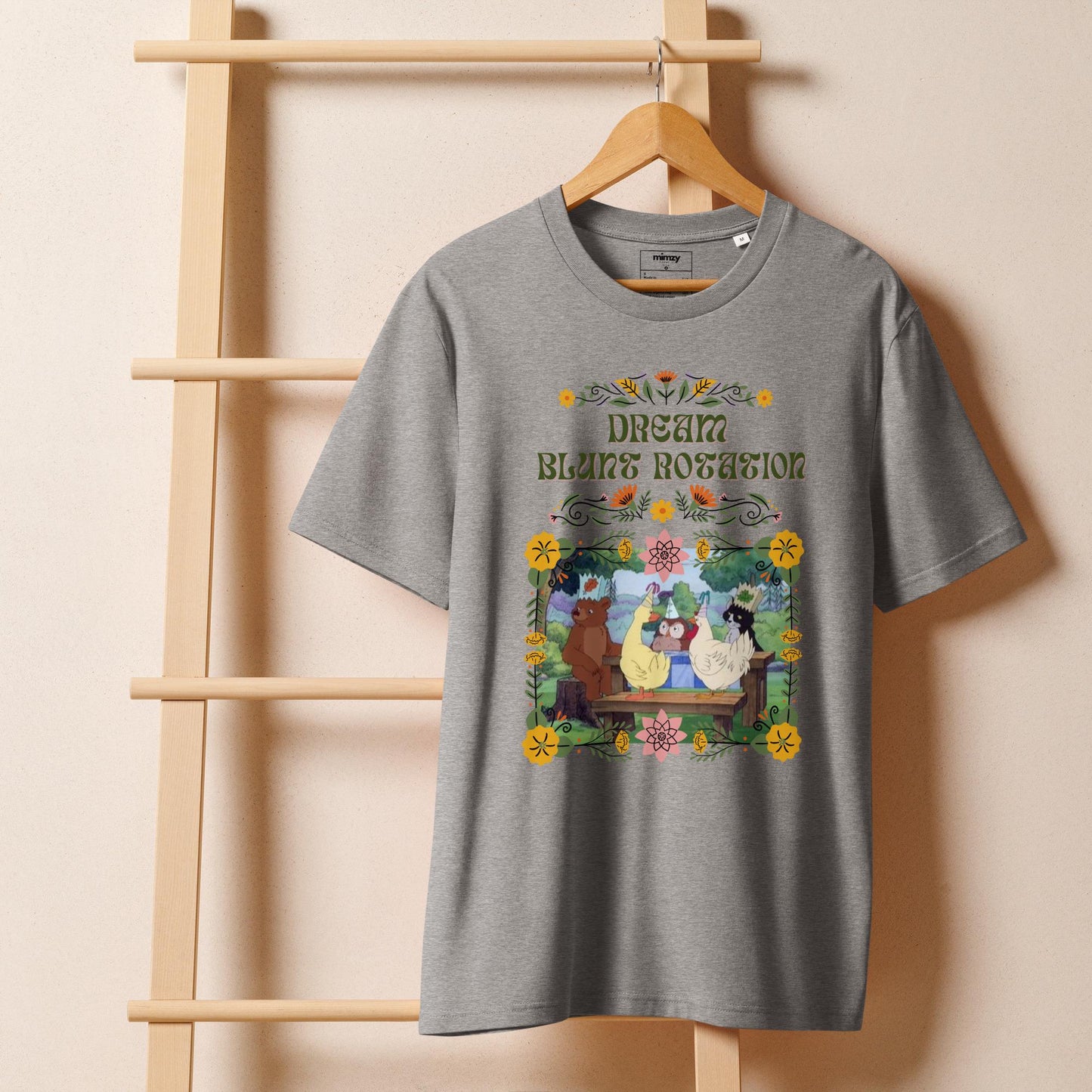 Dream Blunt Rotation Unisex organic ribbed neck t-shirt