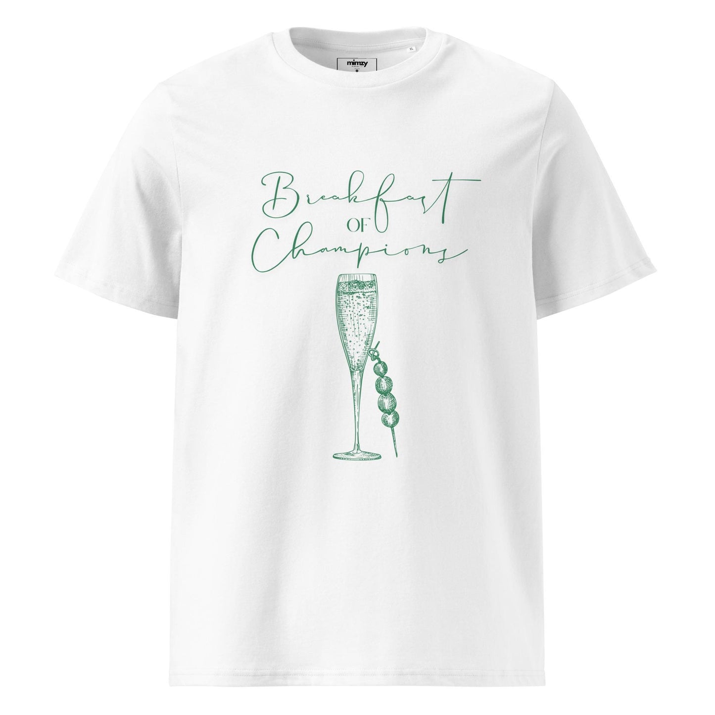 Breakfast of Champions Unisex organic ribbed neck t-shirt