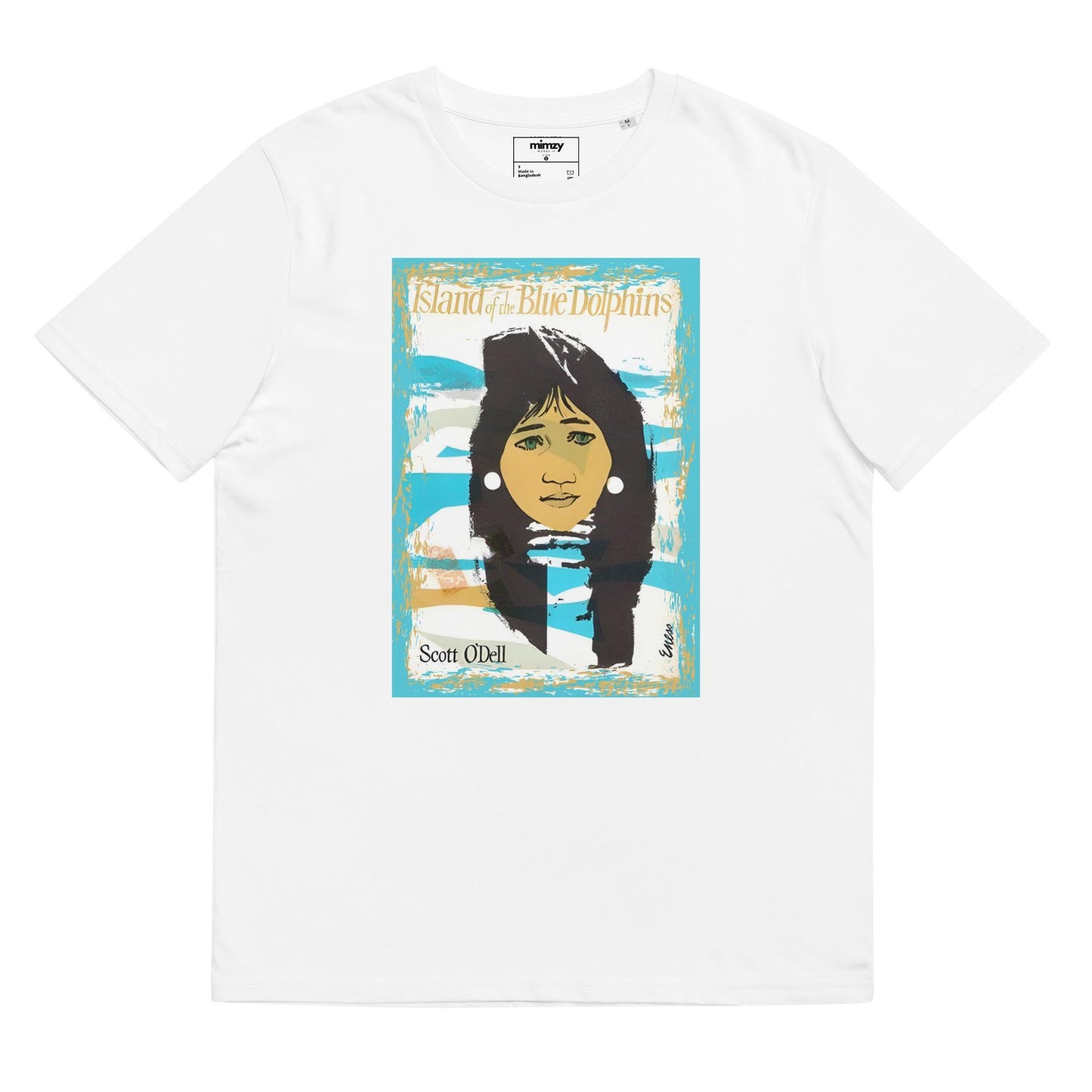Island of Blue Dolphins Unisex organic ribbed neck t-shirt