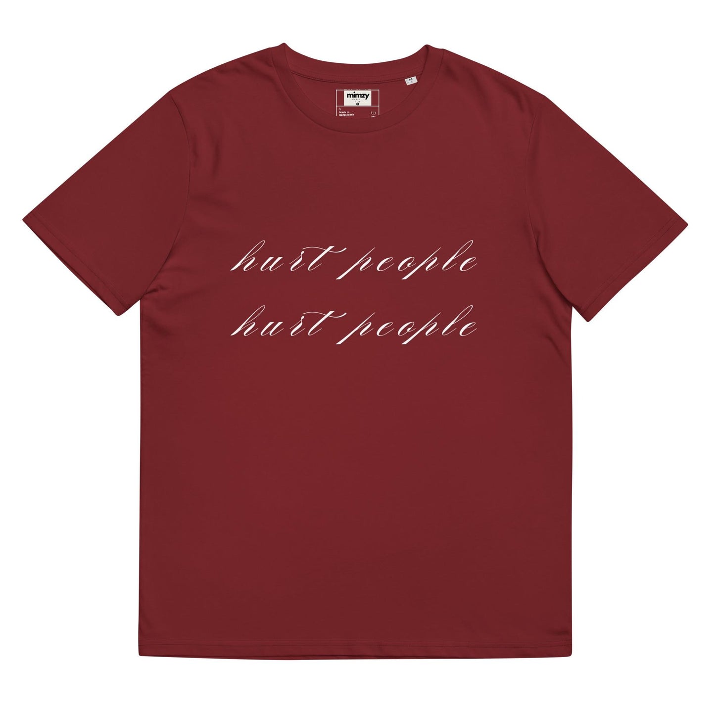 Hurt People Hurt People Unisex organic ribbed neck t-shirt