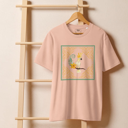 Cockatoo Unisex organic ribbed neck t-shirt
