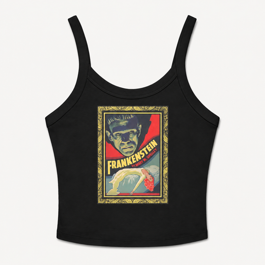 Frankenstein Vintage Border Women’s micro-rib tank top