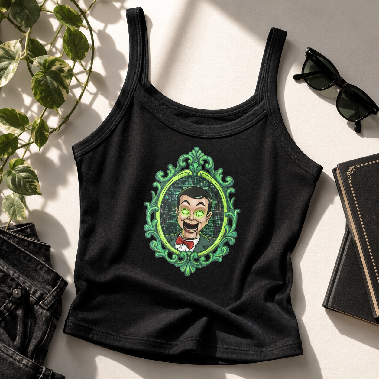 Slappy the Dummy Women’s micro-rib tank top