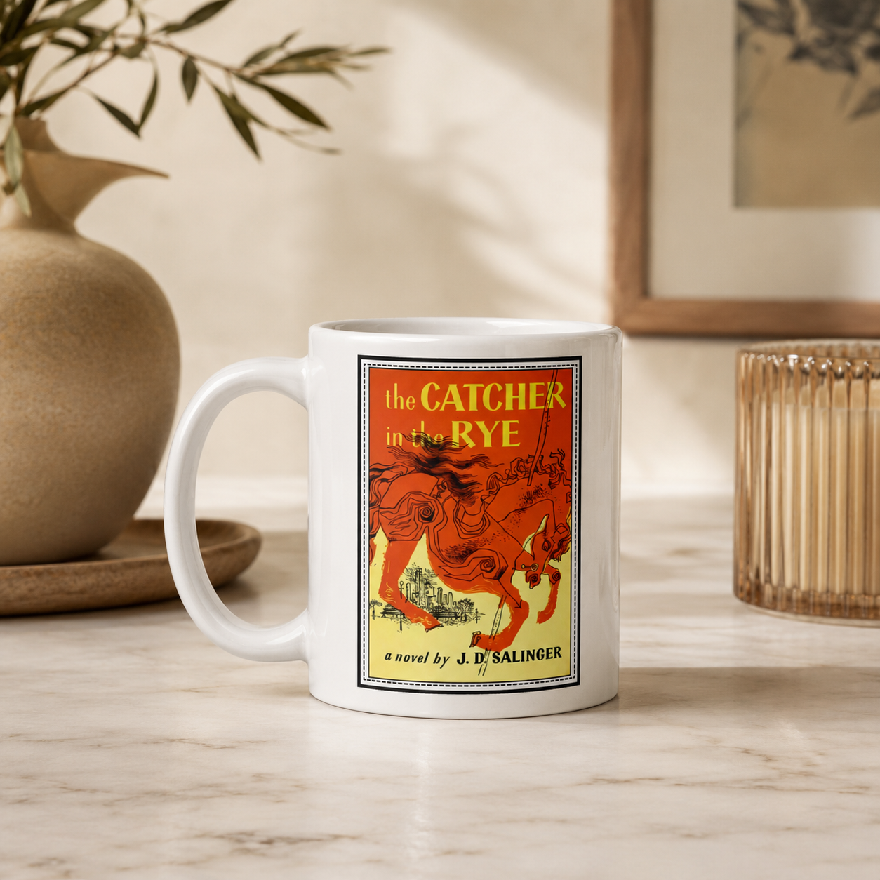 The Catcher in the Rye White glossy mug
