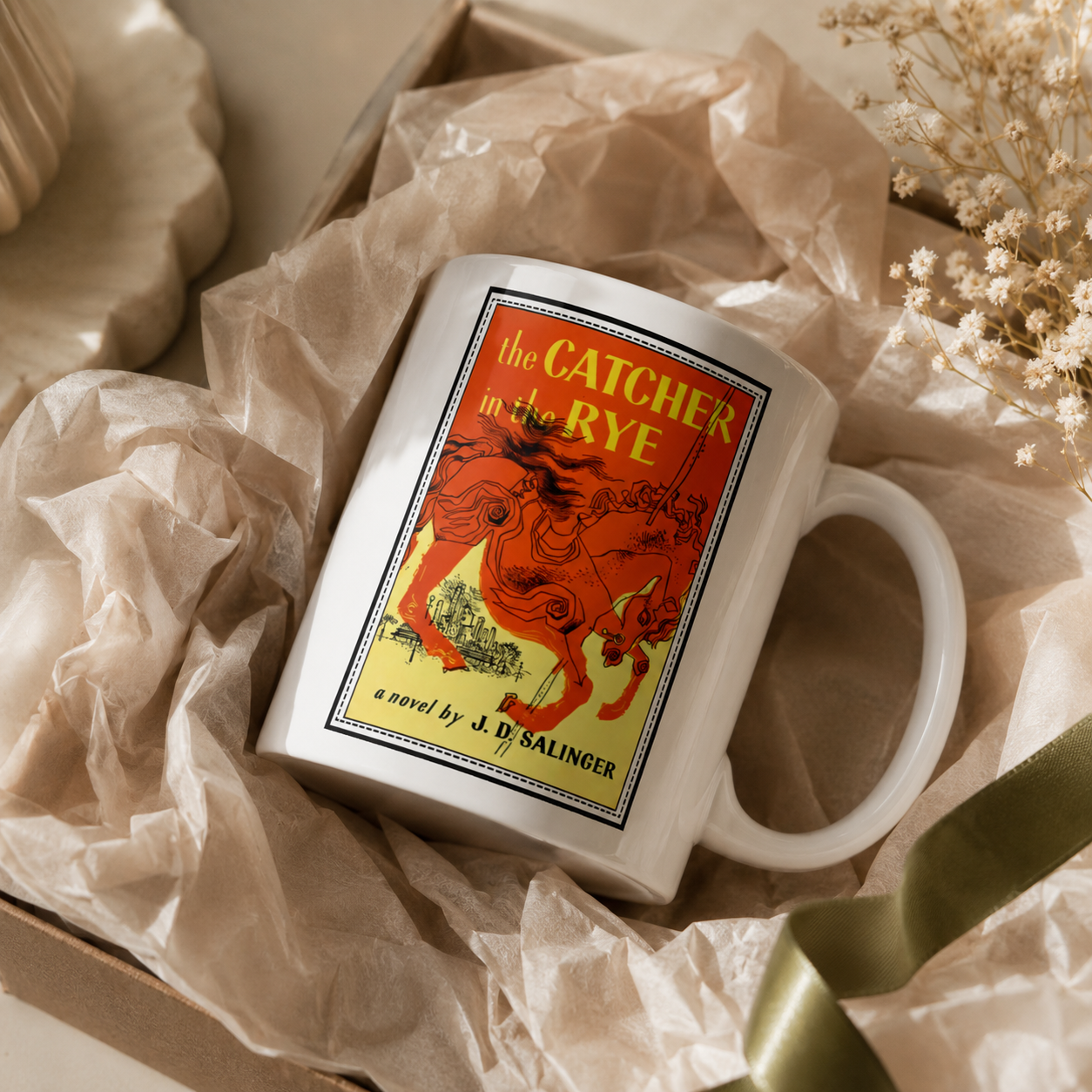 The Catcher in the Rye White glossy mug