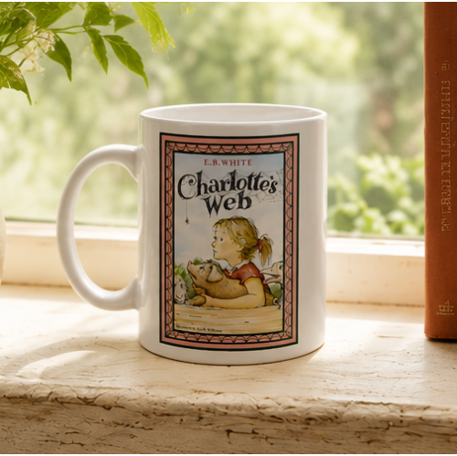 Charlotte's Web White glossy mug