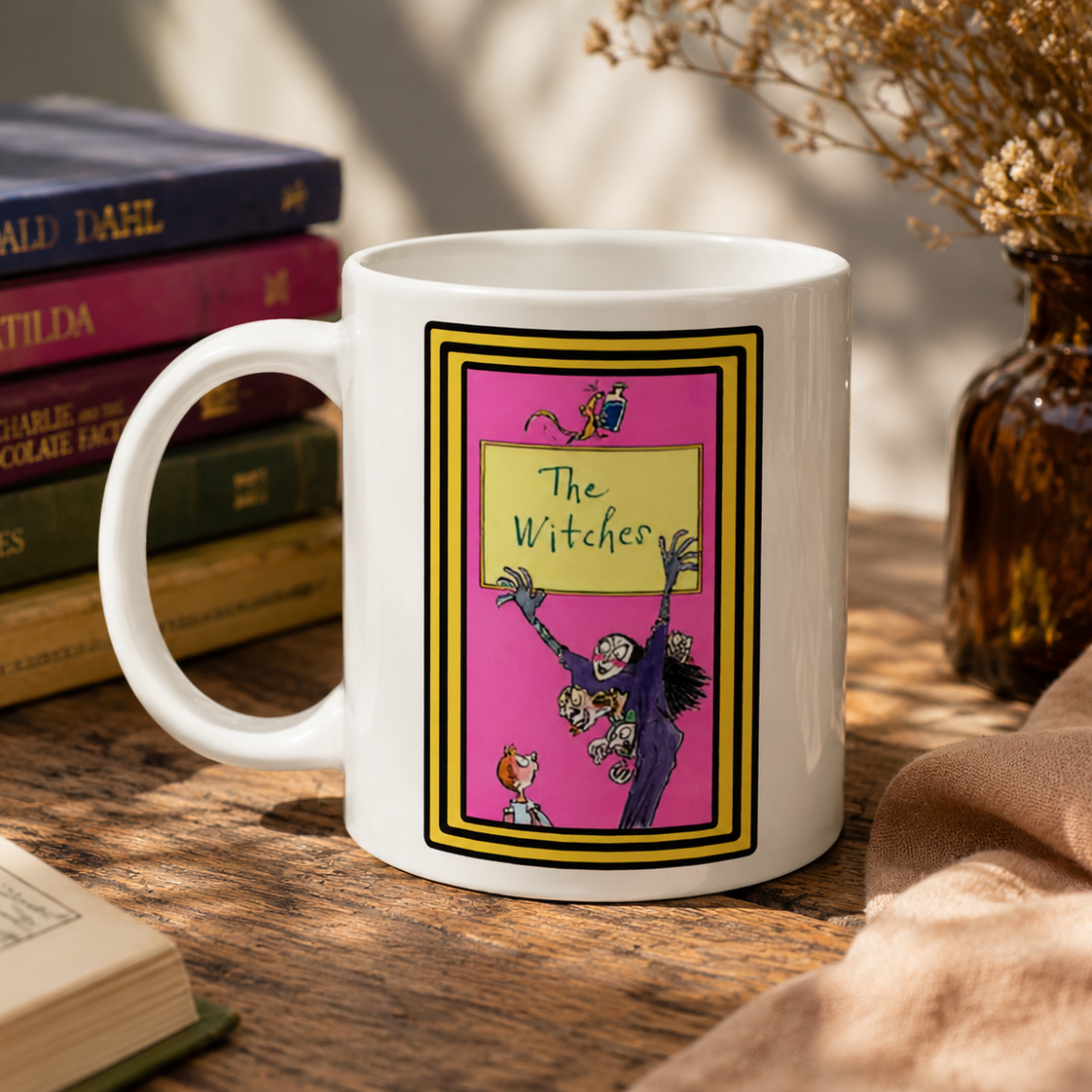 The Witches White glossy mug