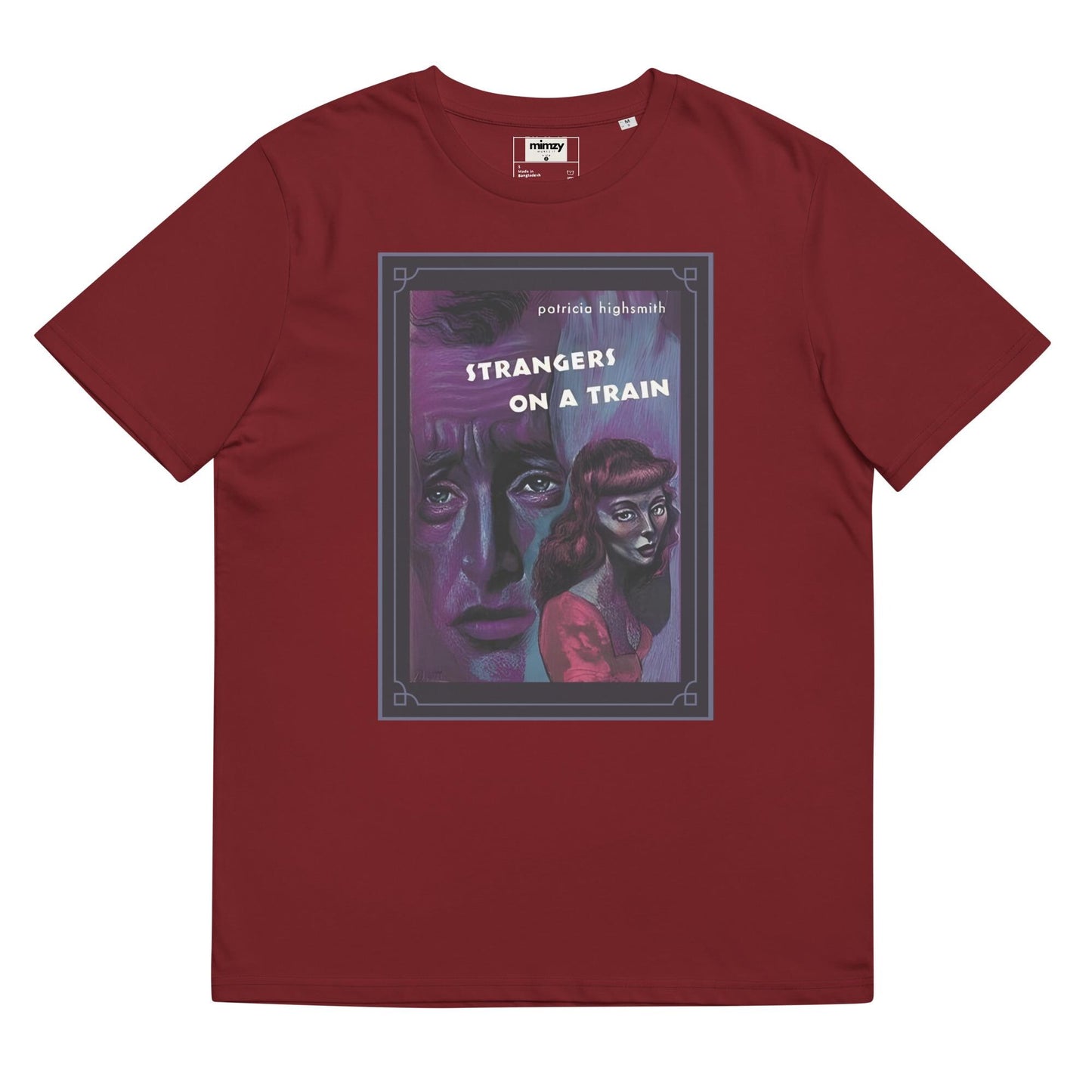 Strangers on a Train Unisex organic ribbed neck t-shirt