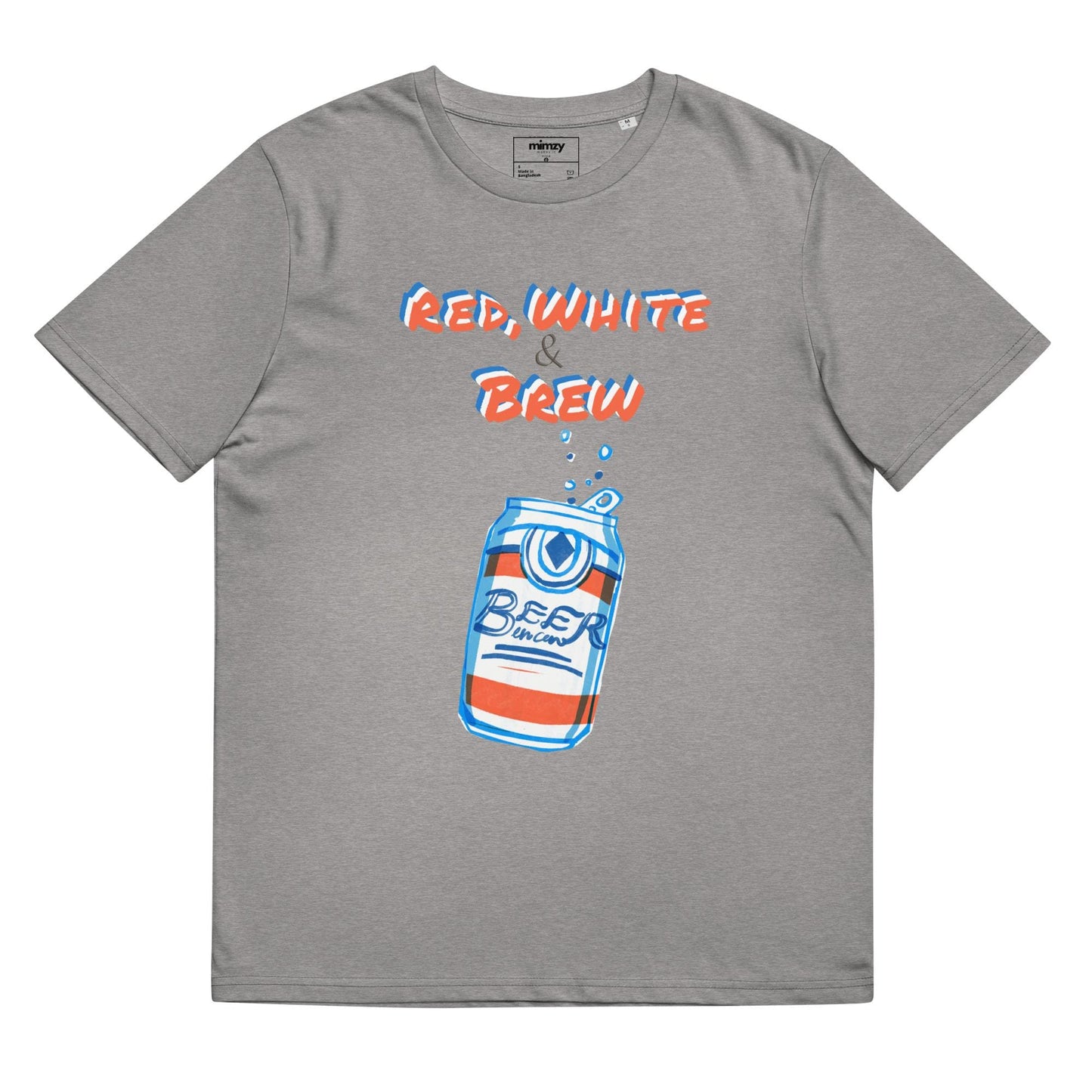 Red, White & Brew Unisex organic ribbed neck t-shirt