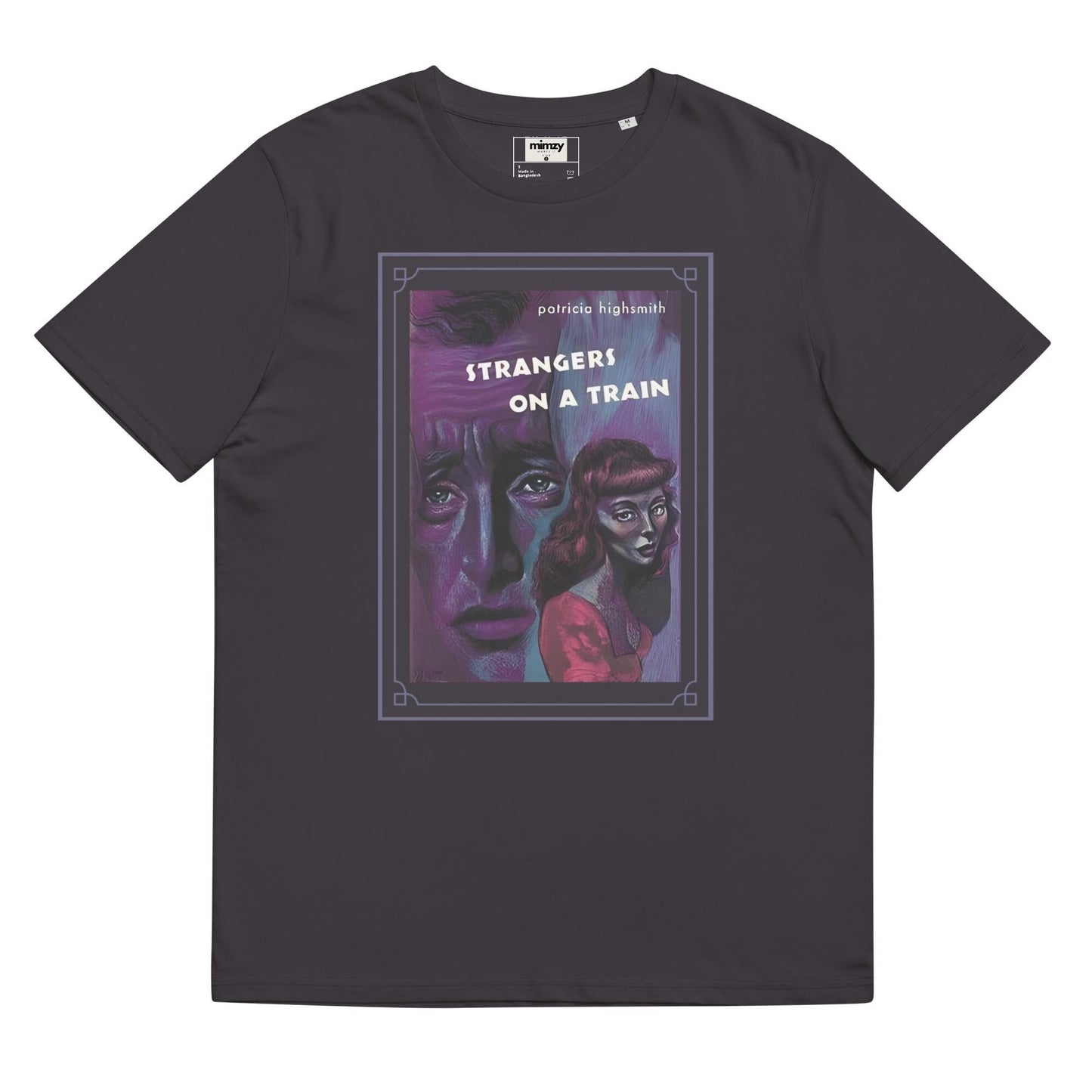 Strangers on a Train Unisex organic ribbed neck t-shirt