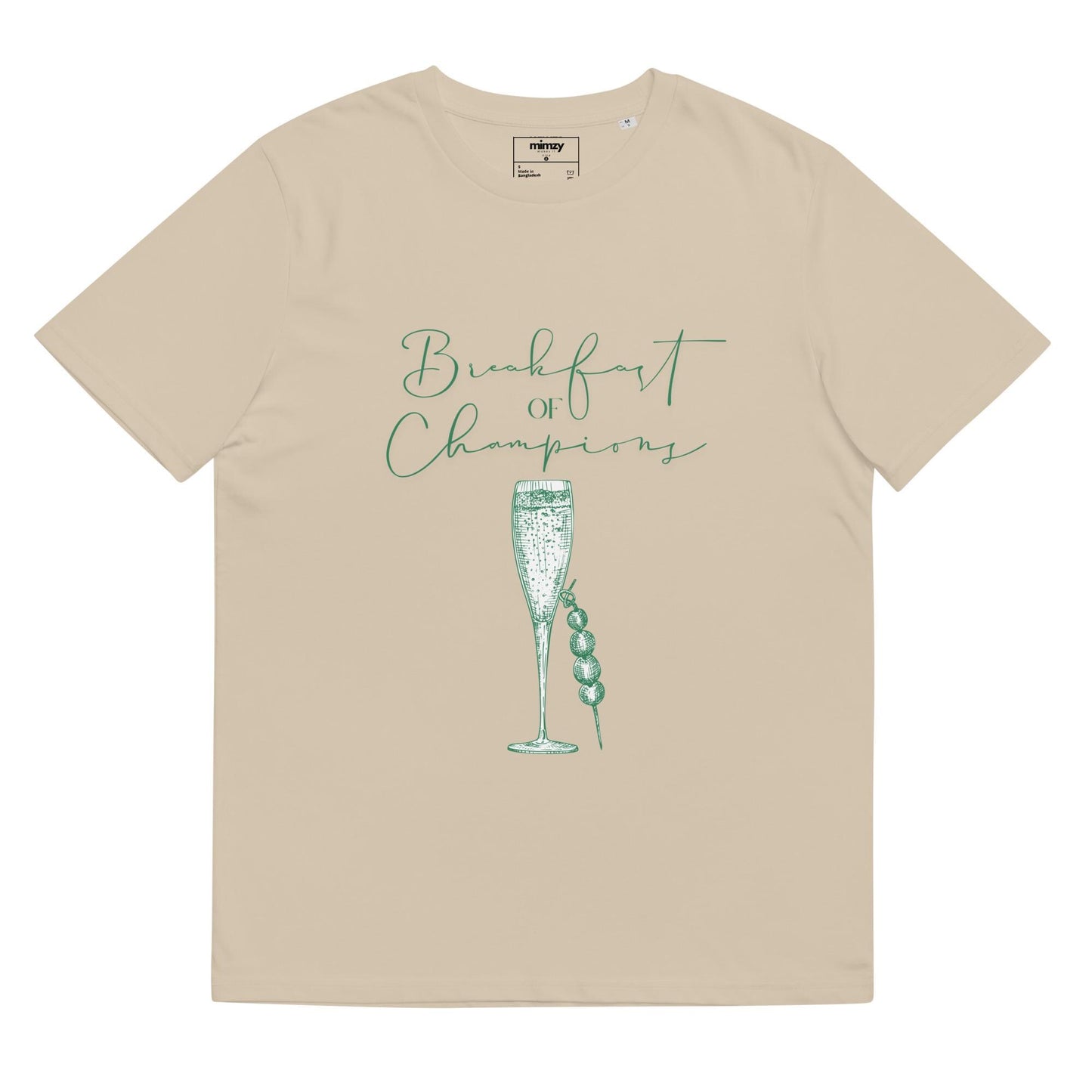 Breakfast of Champions Unisex organic ribbed neck t-shirt