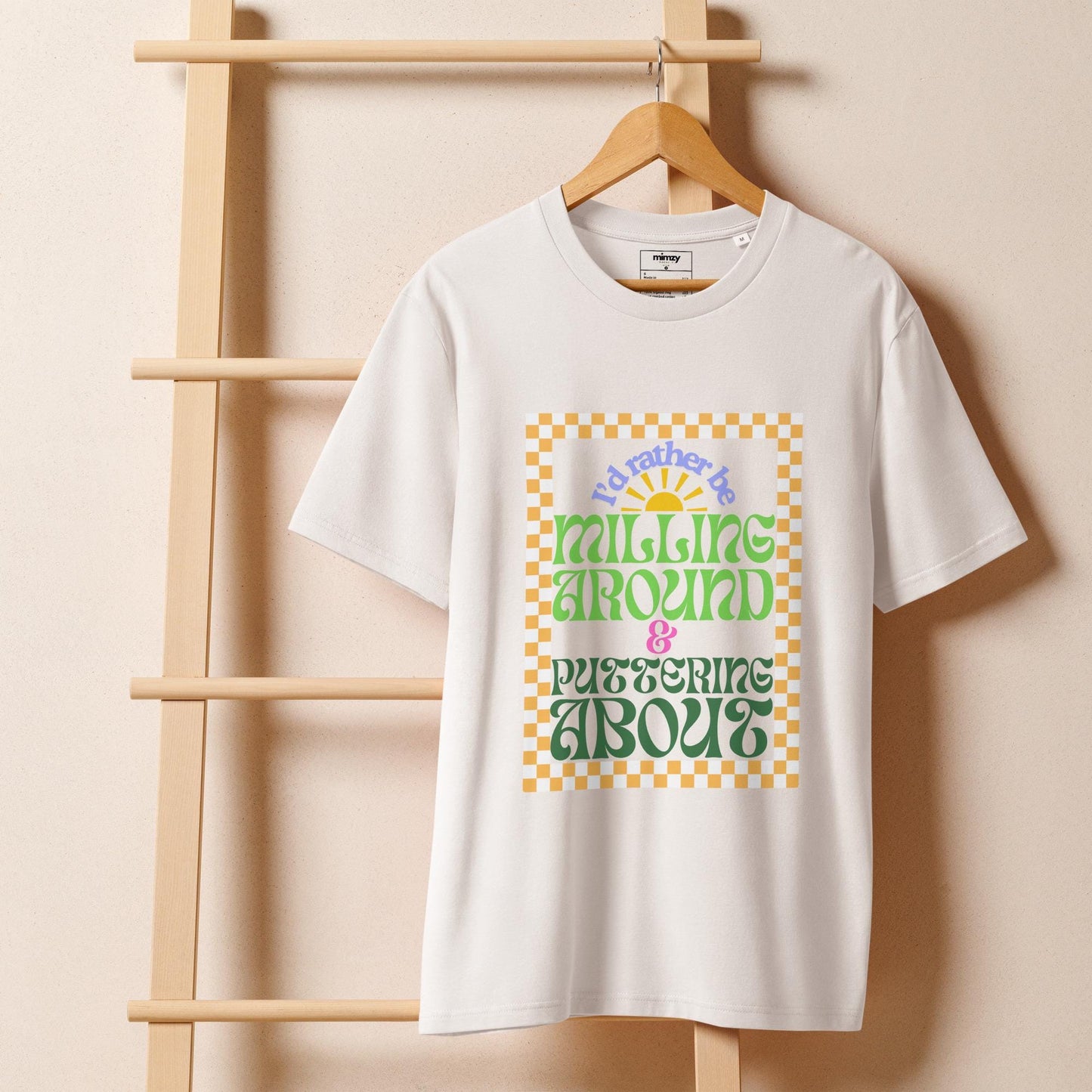 Milling Around Unisex organic ribbed neck t-shirt