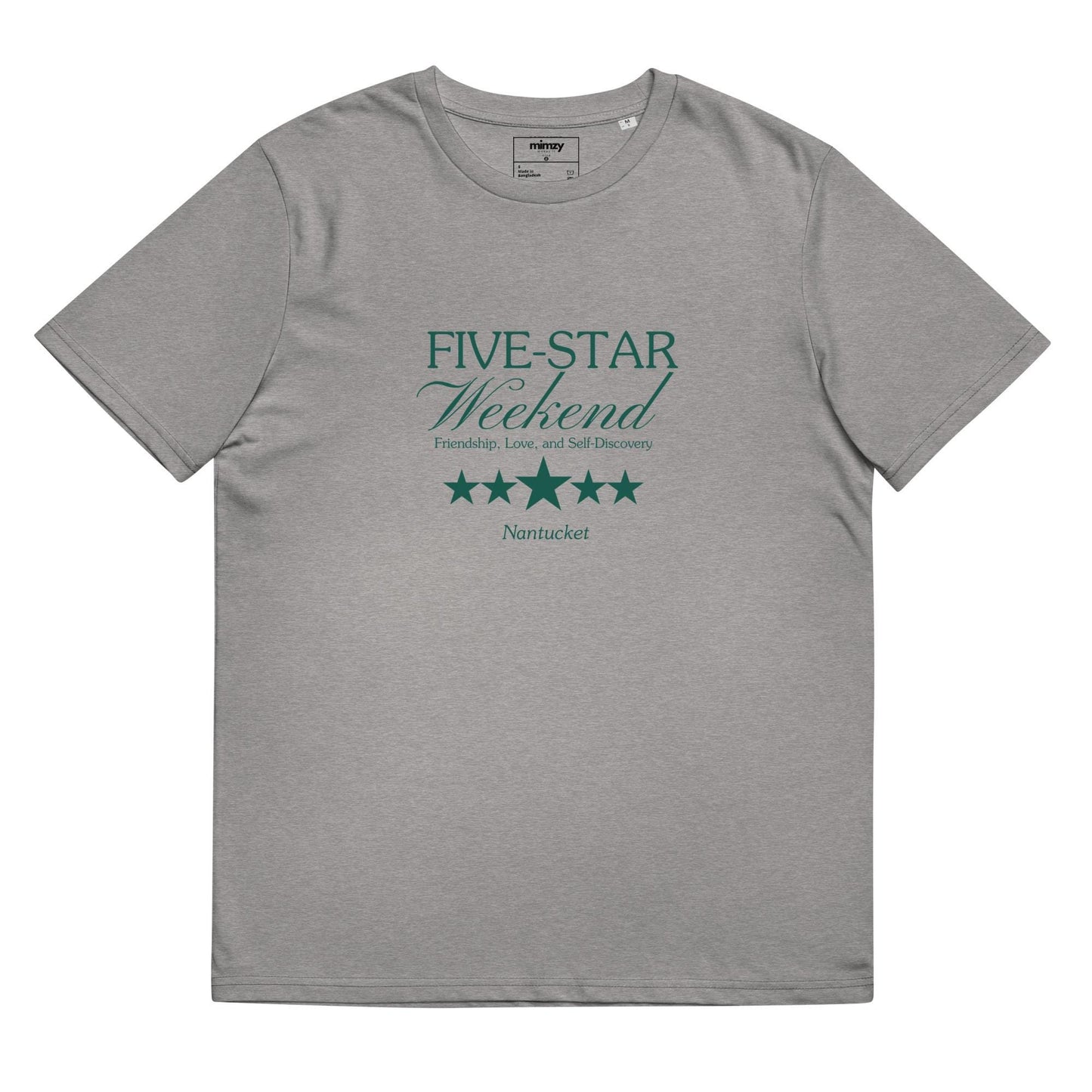 Five Star Weekend Unisex organic ribbed neck t-shirt