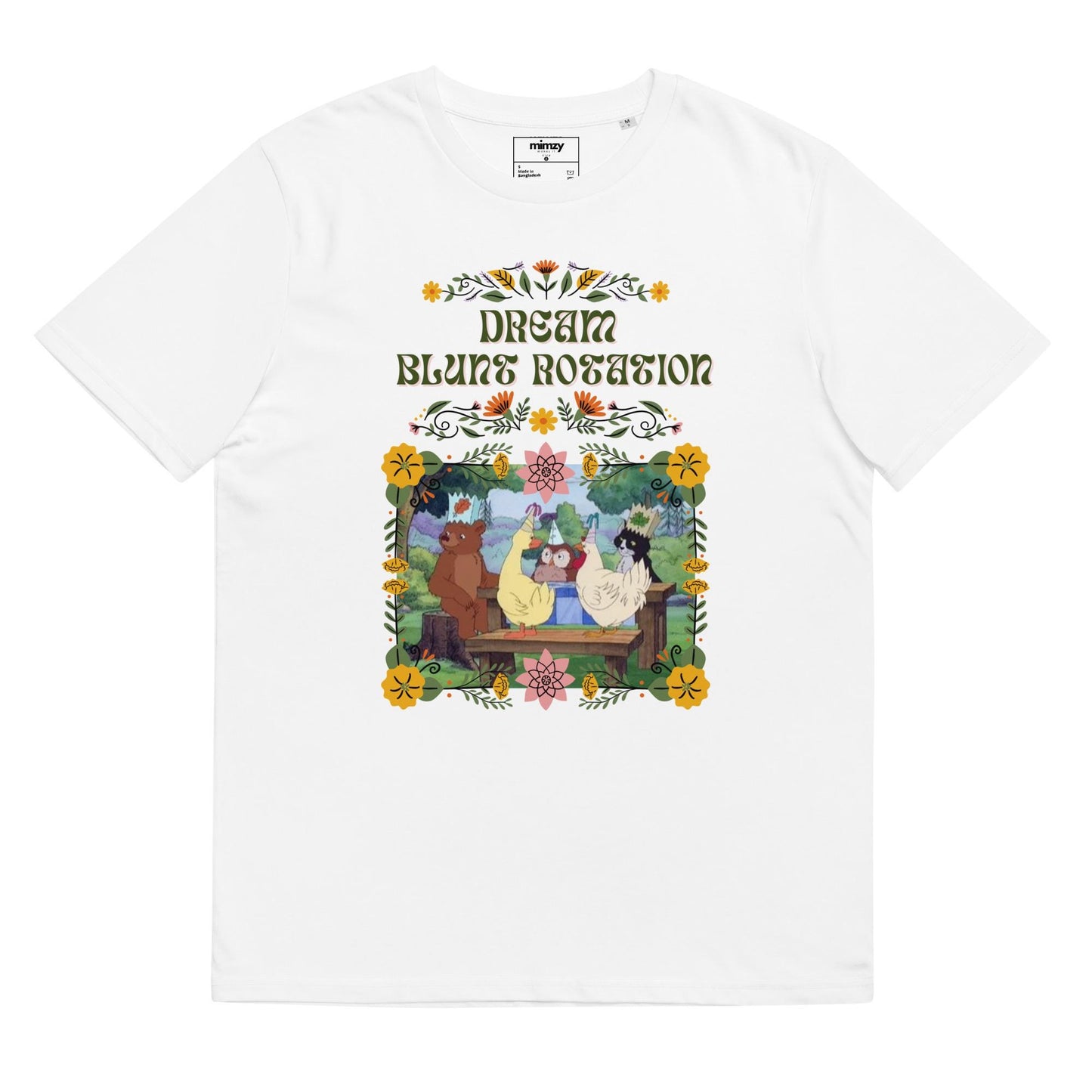 Dream Blunt Rotation Unisex organic ribbed neck t-shirt