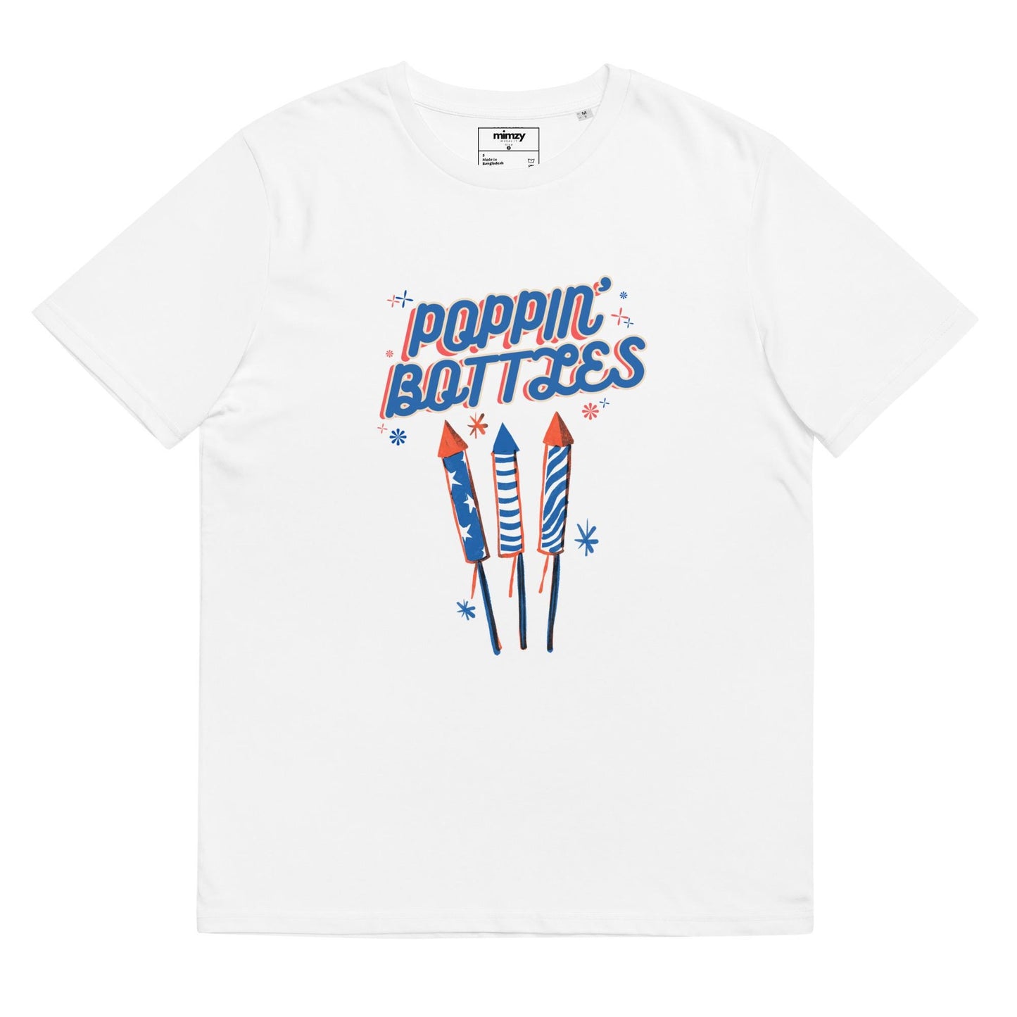 Poppin' Bottles Unisex organic ribbed neck t-shirt