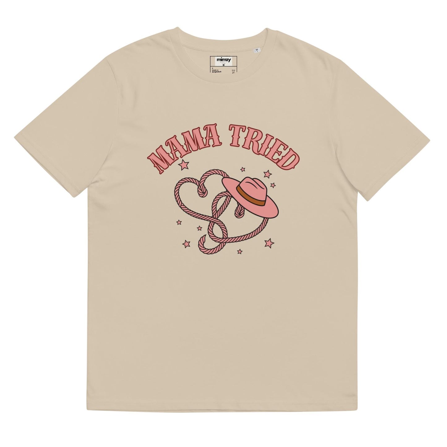 Mama Tried Unisex organic ribbed neck t-shirt