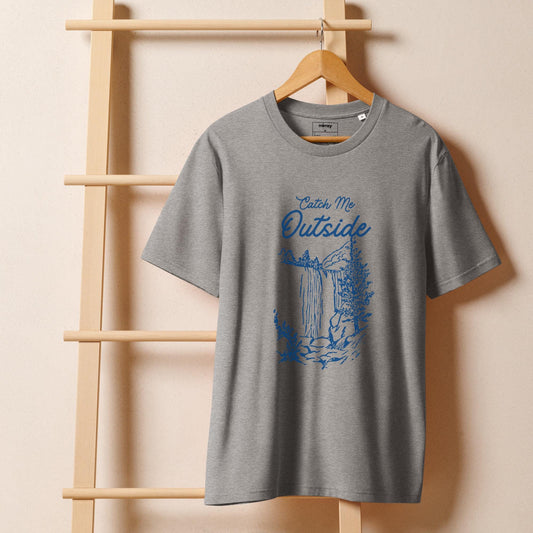 Catch Me Outside Unisex organic ribbed neck t-shirt