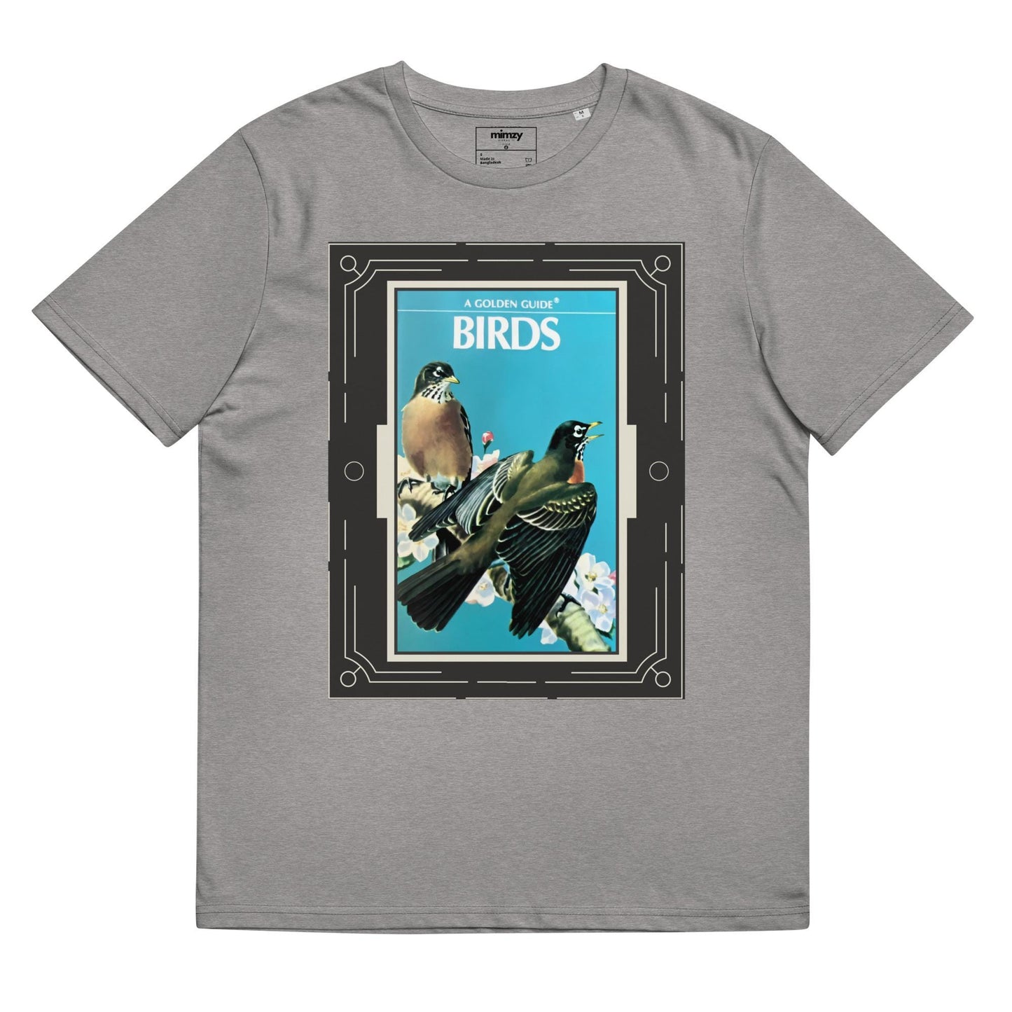 Golden Guide: Birds Unisex organic ribbed neck t-shirt