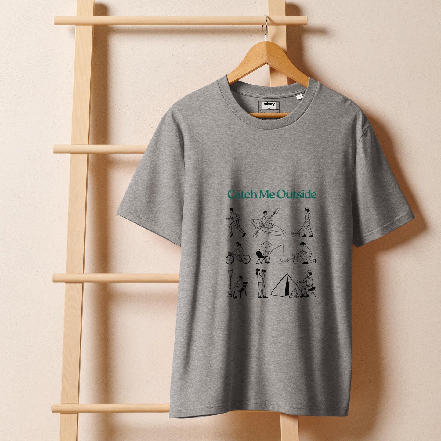 Catch Me Outside Unisex organic ribbed neck t-shirt