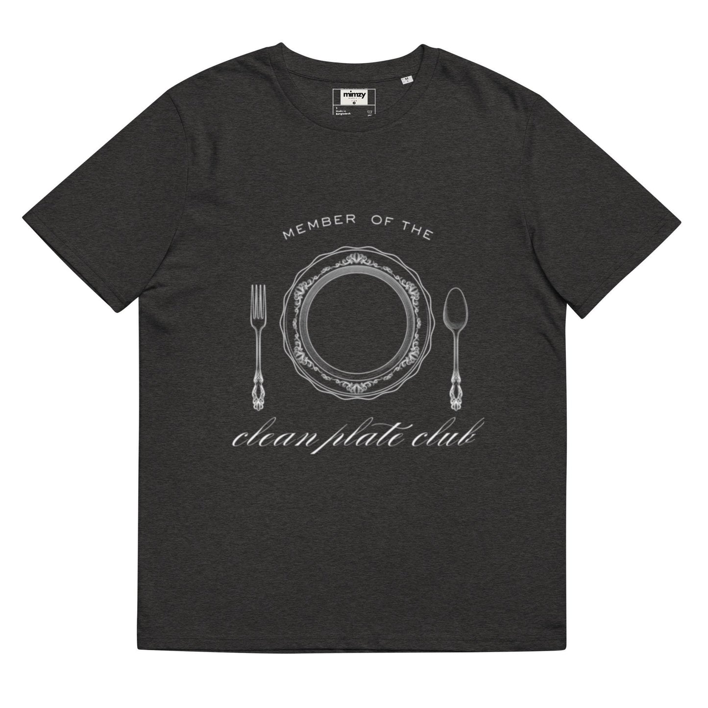 Clean Plate Club Unisex organic ribbed neck t-shirt