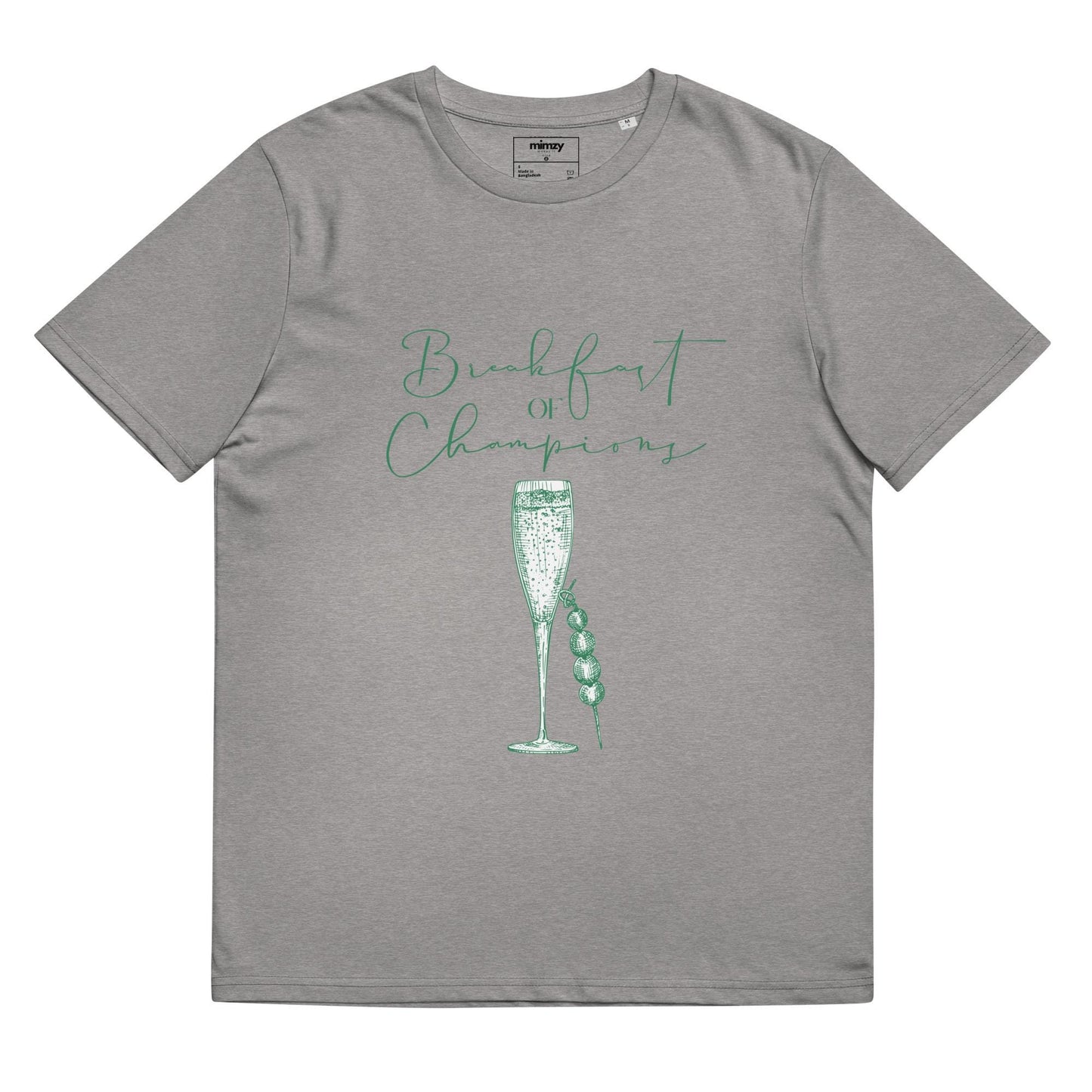 Breakfast of Champions Unisex organic ribbed neck t-shirt