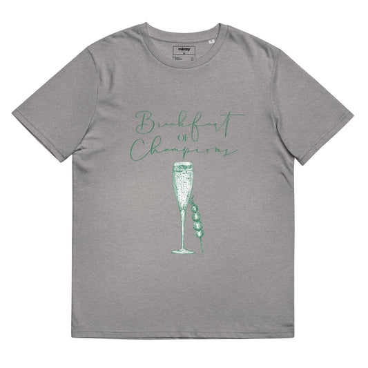 Breakfast of Champions Unisex organic ribbed neck t-shirt