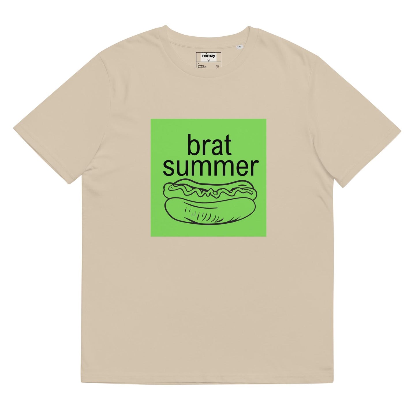 Brat Summer Unisex organic ribbed neck t-shirt