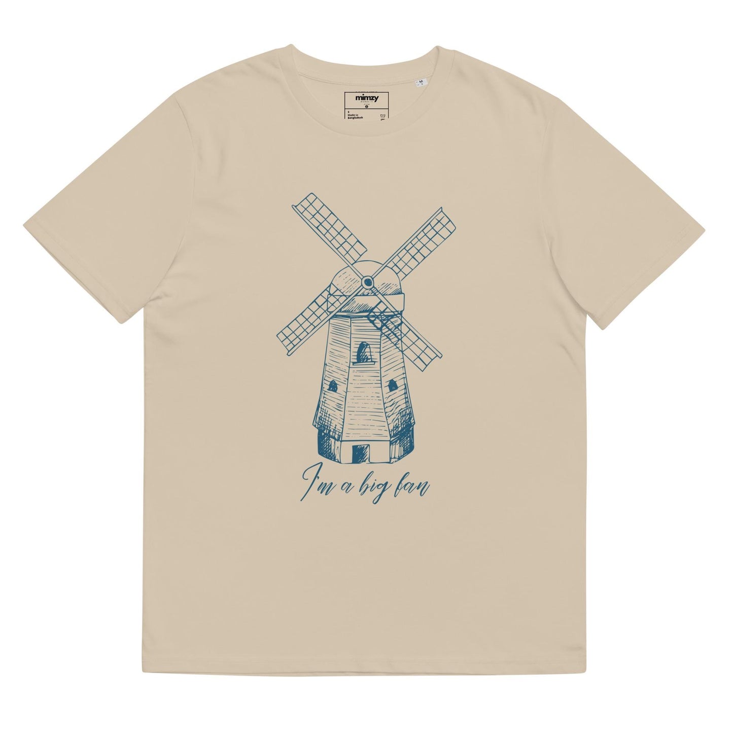 I'm a Big Fan Windmill Unisex organic ribbed neck t-shirt