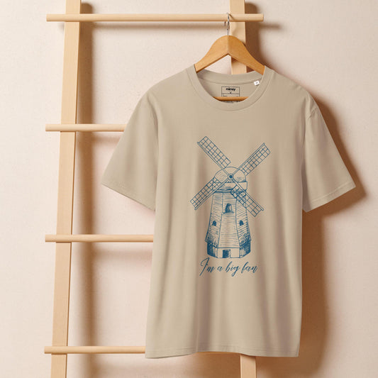I'm a Big Fan Windmill Unisex organic ribbed neck t-shirt