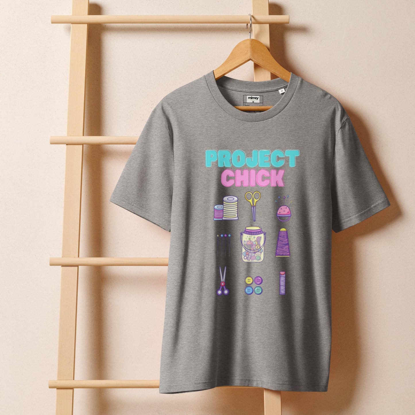 Project Chick Unisex organic ribbed neck t-shirt