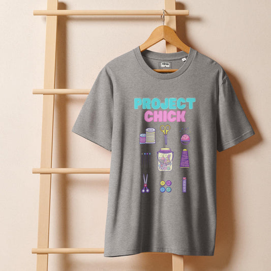 Project Chick Unisex organic ribbed neck t-shirt