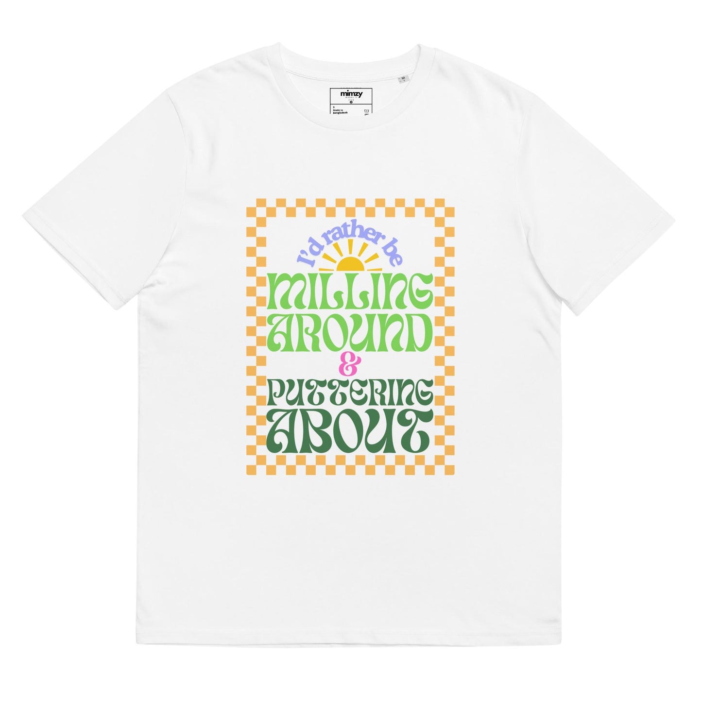 Milling Around Unisex organic ribbed neck t-shirt