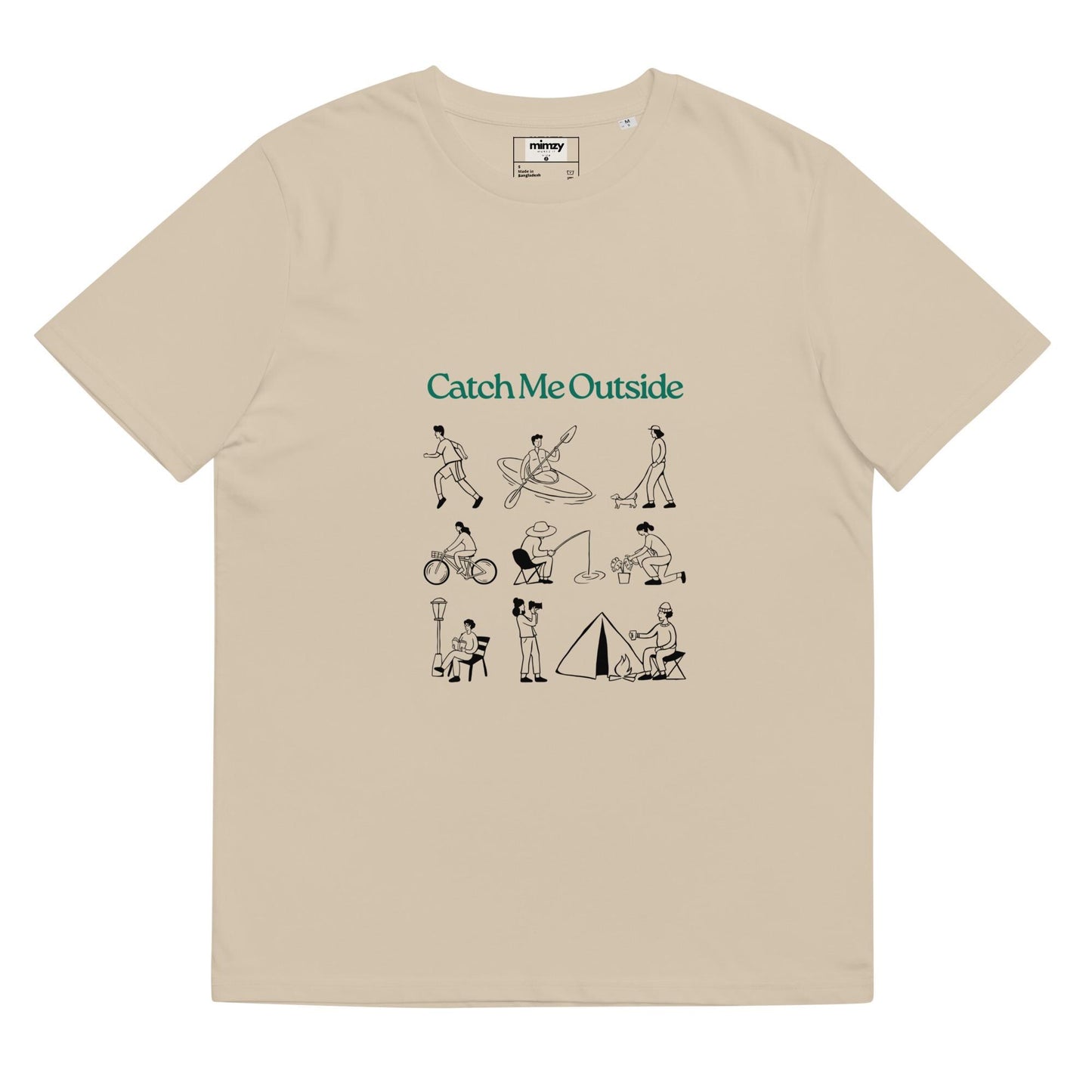 Catch Me Outside Unisex organic ribbed neck t-shirt