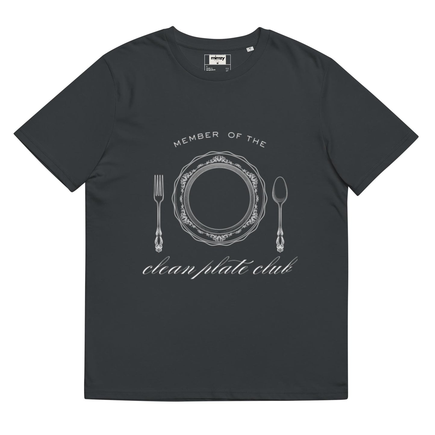 Clean Plate Club Unisex organic ribbed neck t-shirt