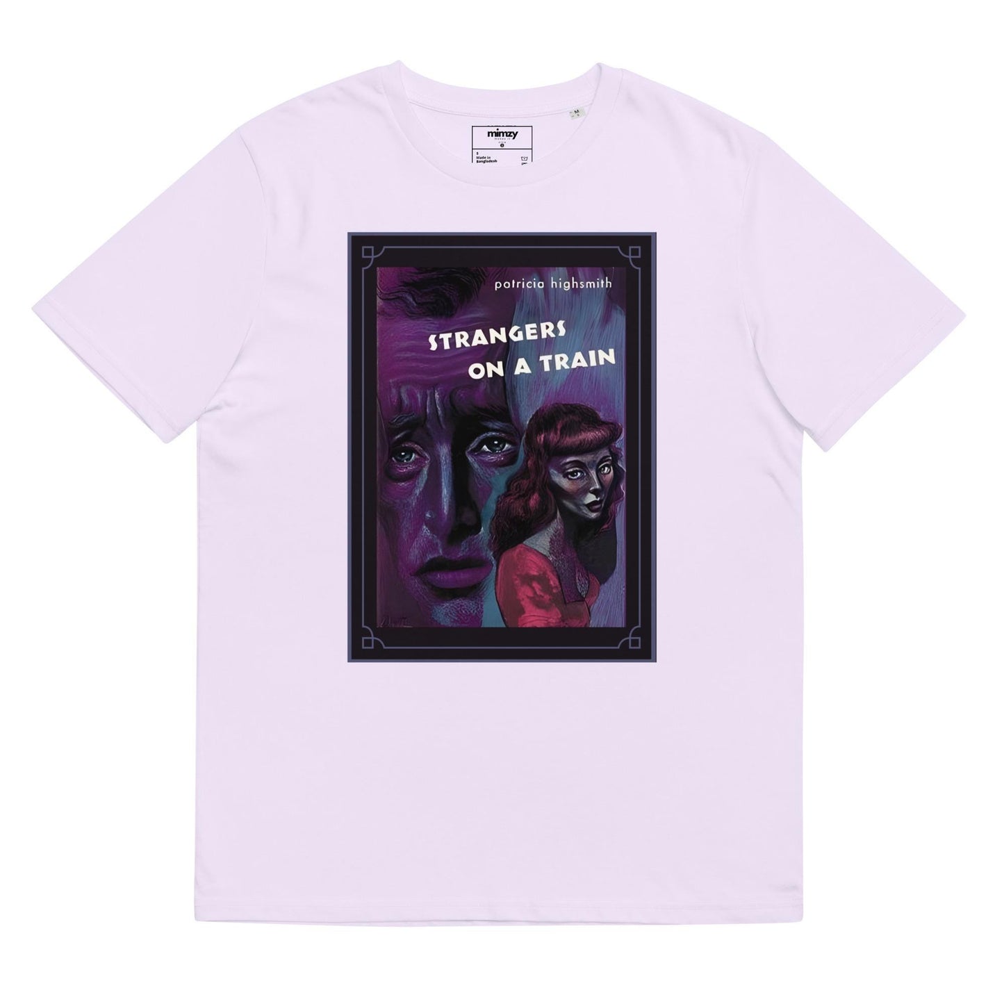 Strangers on a Train Unisex organic ribbed neck t-shirt
