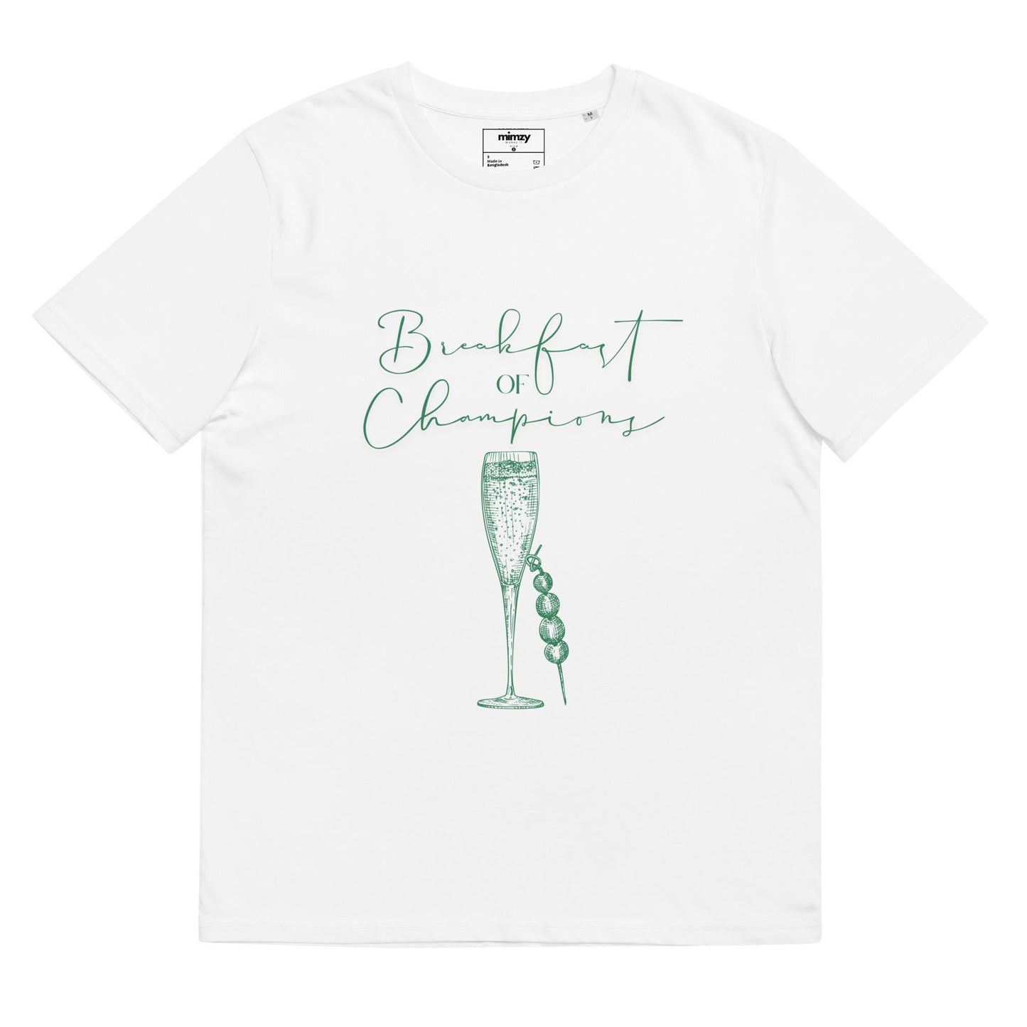 Breakfast of Champions Unisex organic ribbed neck t-shirt