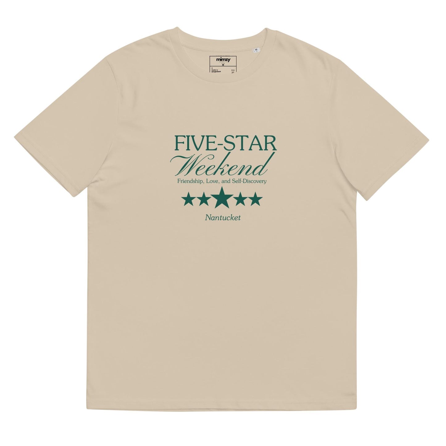 Five Star Weekend Unisex organic ribbed neck t-shirt